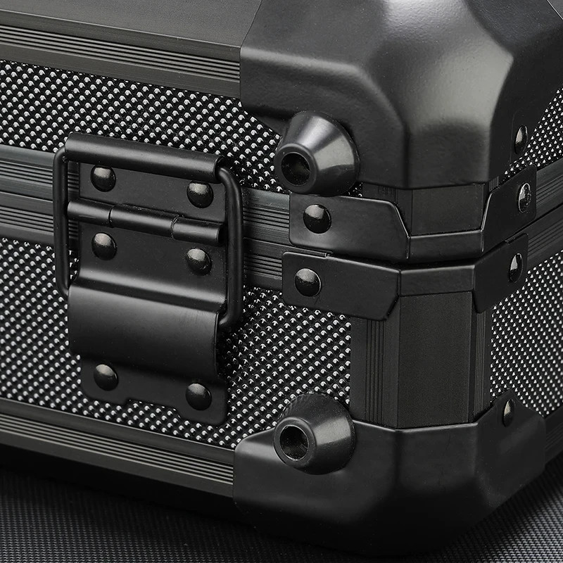 Watch Boxes 18 or 24 Slots Black Aluminum Briefcase with Lock for Mens Watches
