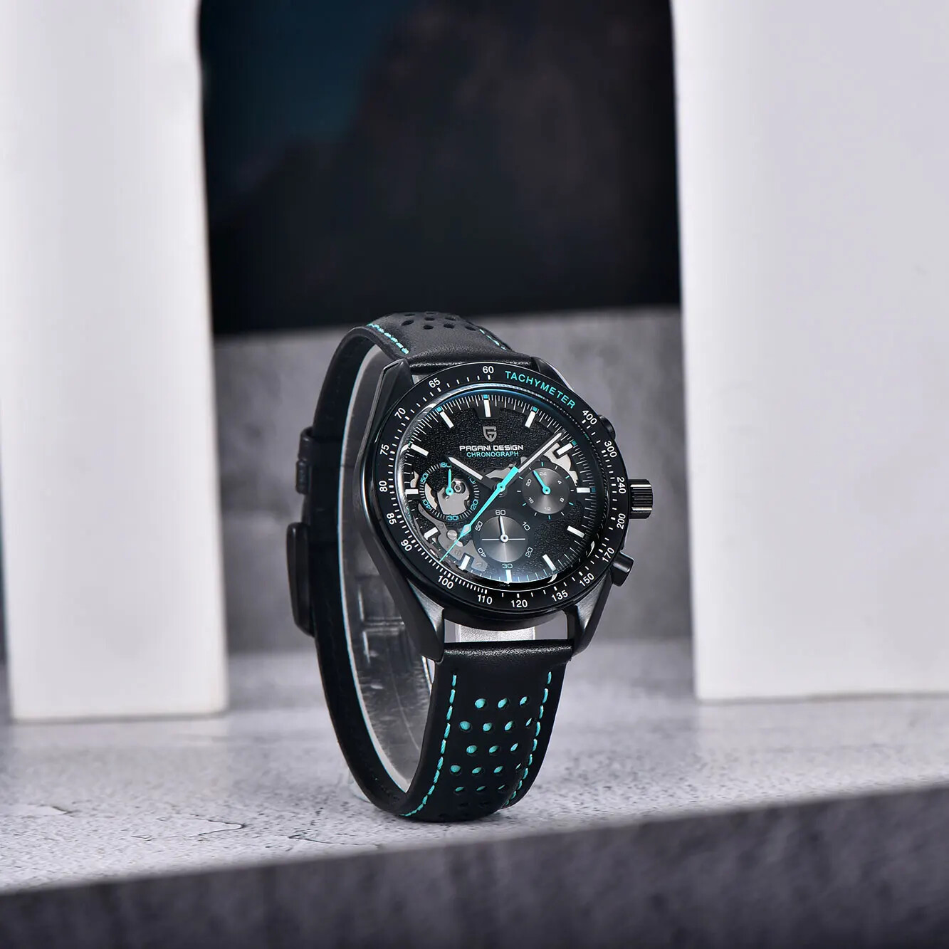 PAGANI DESIGN PD-1779 Moon Watch for Men Waterproof Skeleton Sport Chronograph