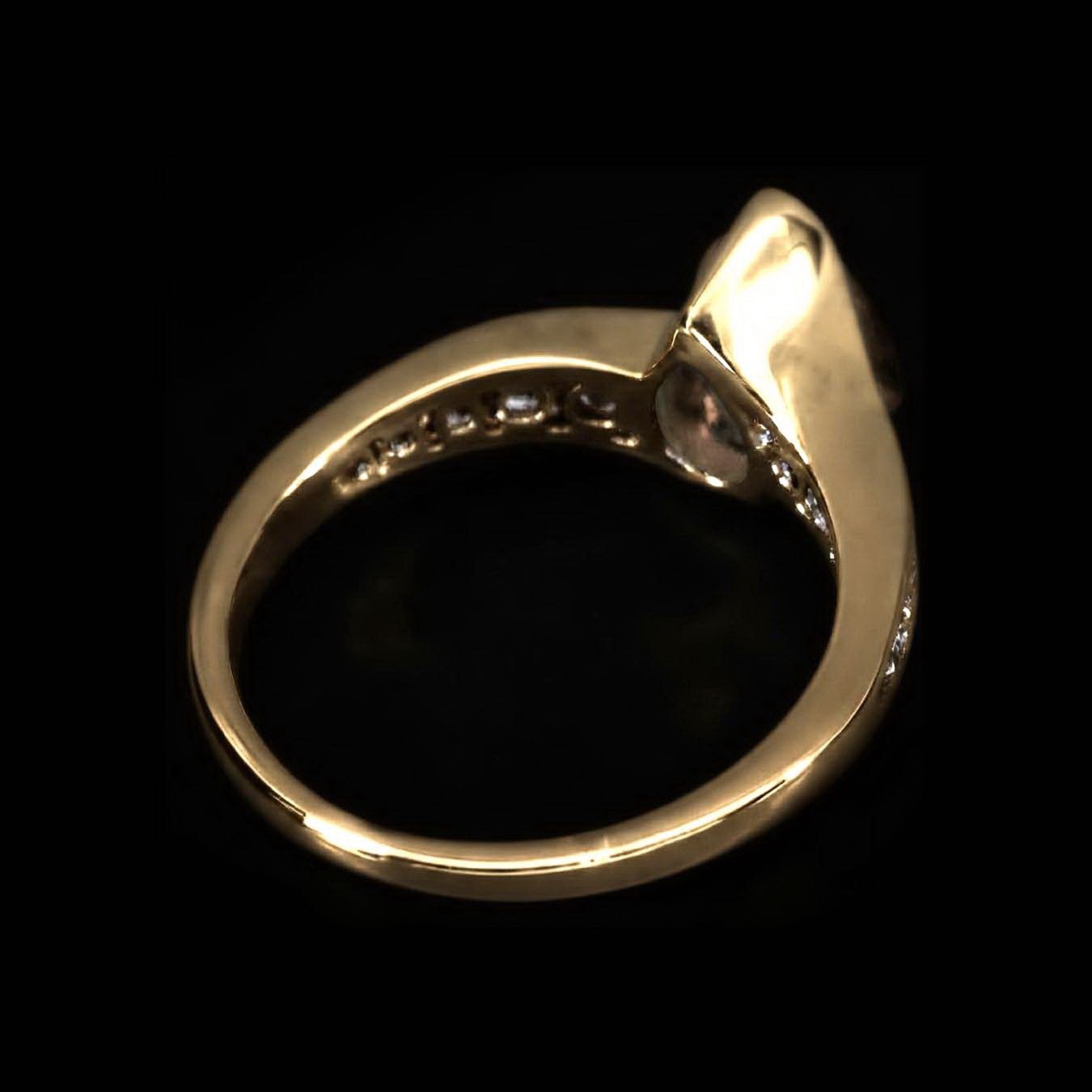 9×7 Natural imperial topaz Ring Silver Sterling Size 7 Free Resize Plated gold