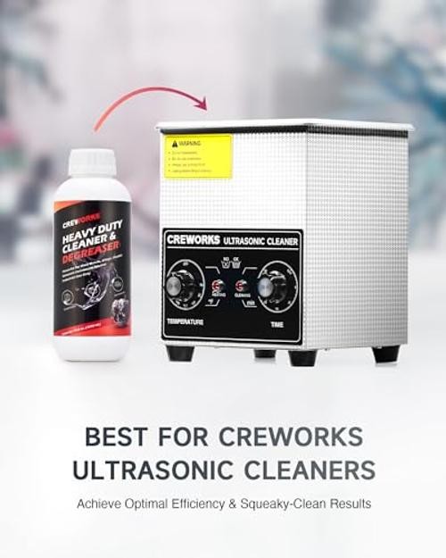 Ultrasonic Cleaner Solution for Carburetors and Engine Parts, 34 fl oz