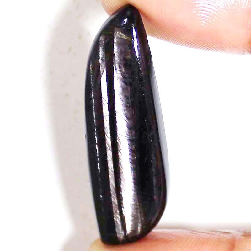 39.45 CT 100% Natural Shiny Hypersthene Fancy Cabochon 14X45X5 mm Loose Gemstone