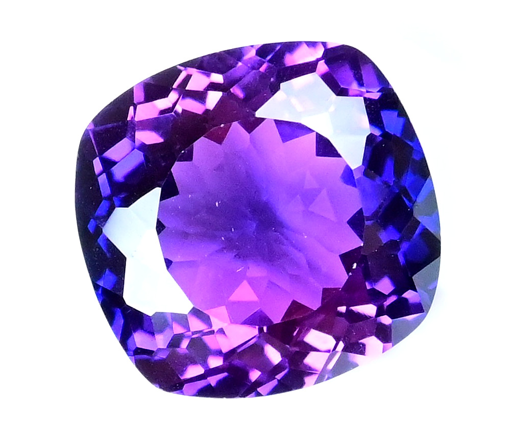 18.85 Ct Natural Boysenberry Sapphire Cushion Certified Flawless Loose Gemstone