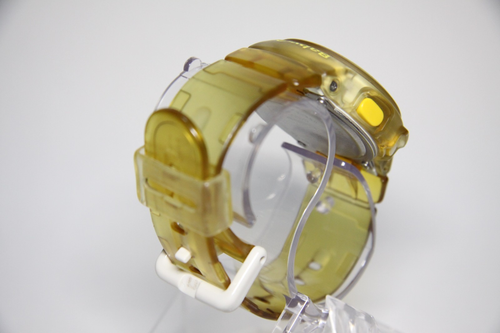Casio Baby-G BG-350 Digital Watch Clear Yellow Orange Skeleton Japan Working