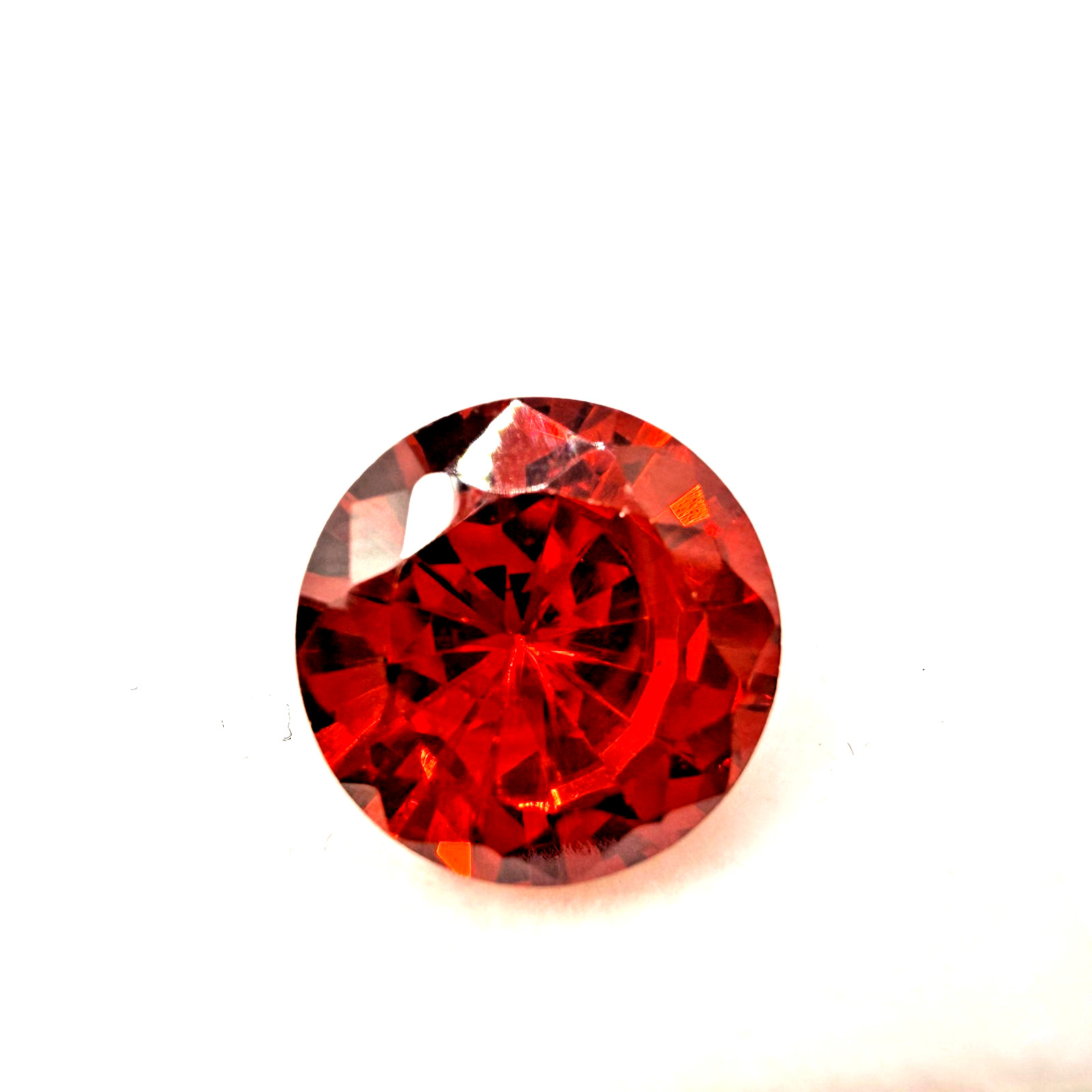10.40ct 12mm Round Loose CZ Stone High Quality Cubic Zirconia Red Color