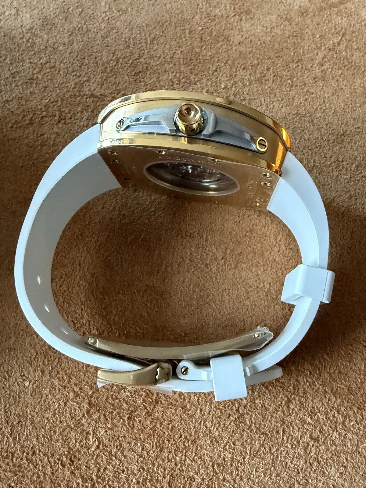 FROST NYC Evolution Auto Skeleton Sport Gold PVD| FRST-01-CY White $1500 Retail