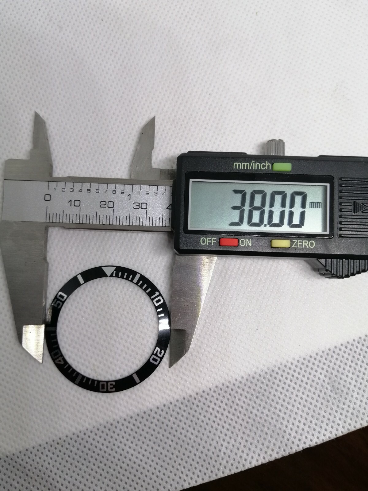 005 SEIKO BLACK BEZEL INSERT FOR MENS SIZE 10 BAR SUB SKX031 7S26 0040