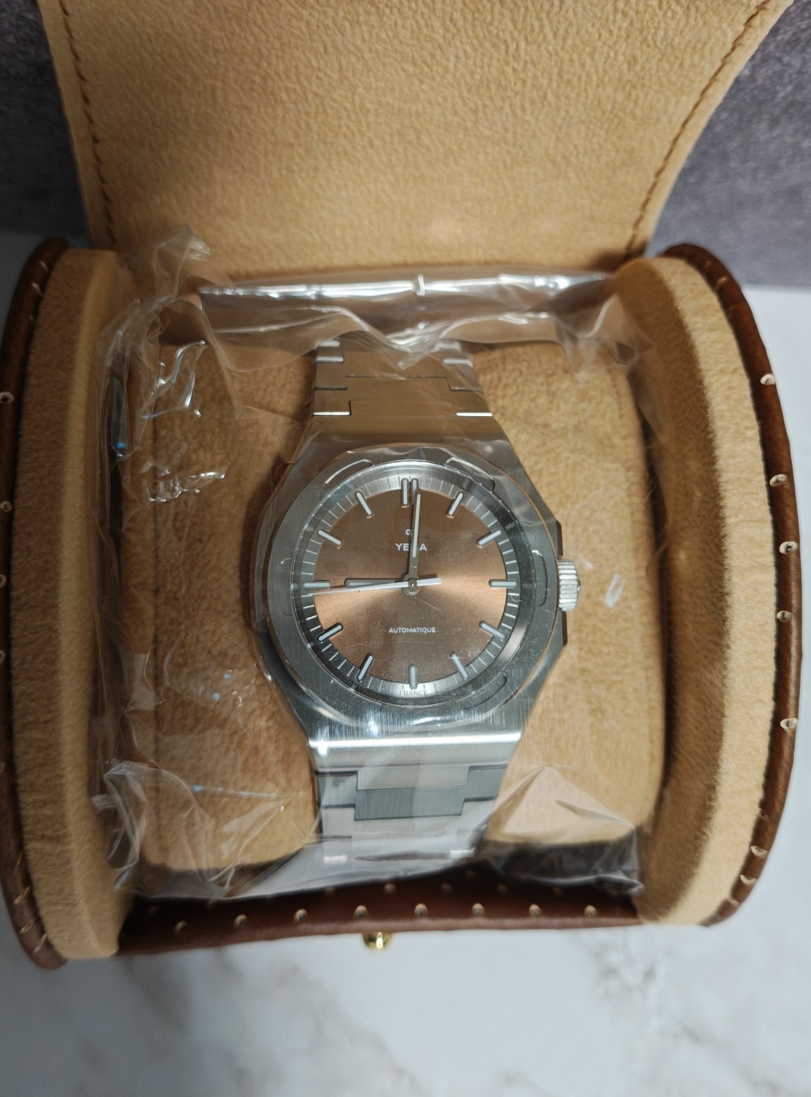 Yema Urban Traveller Automatic Brown Dial 39mm Full Set