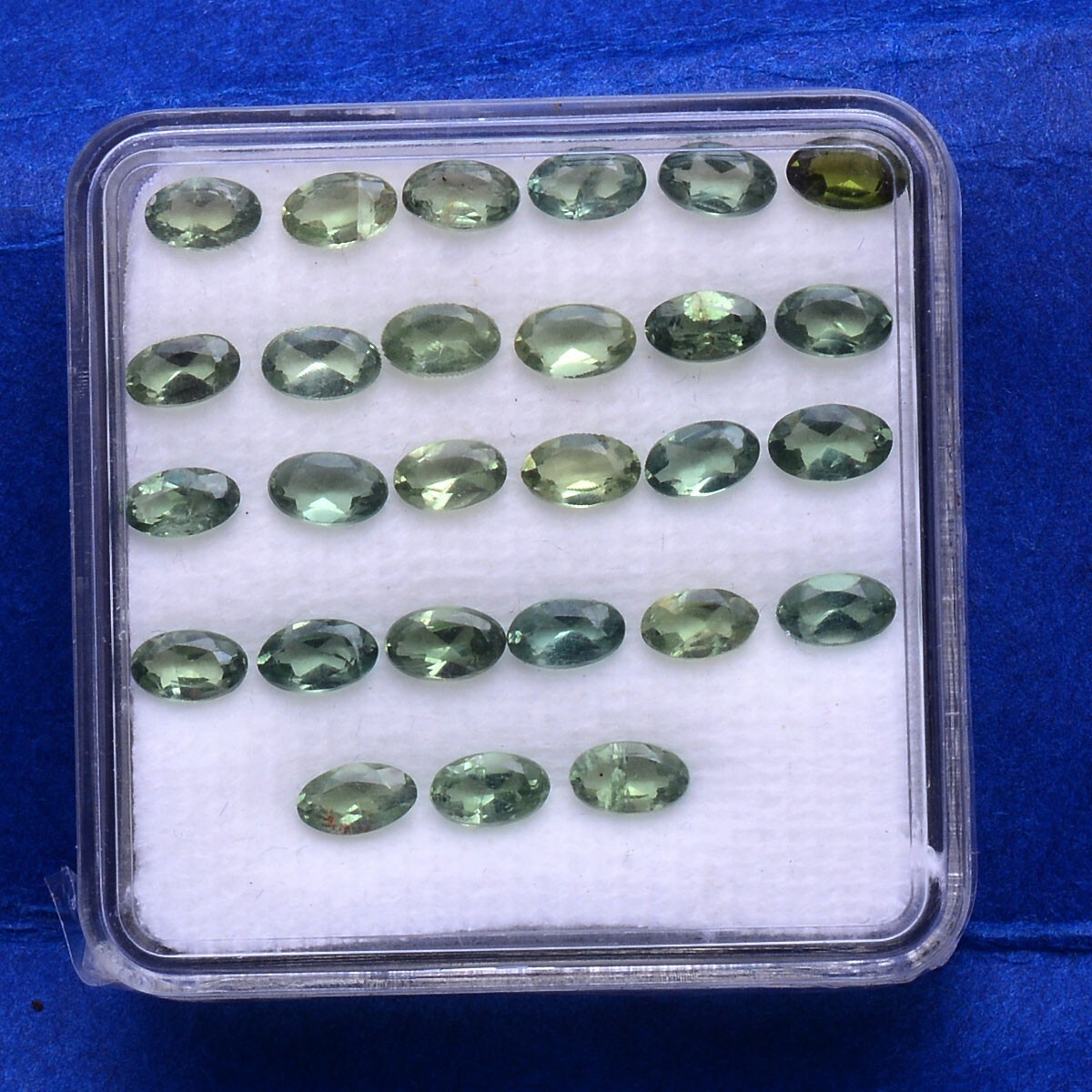 27 Pcs Natural Apatite 4mmx3mm Oval Faceted Cut Untreated Dazzling Gemstones Lot