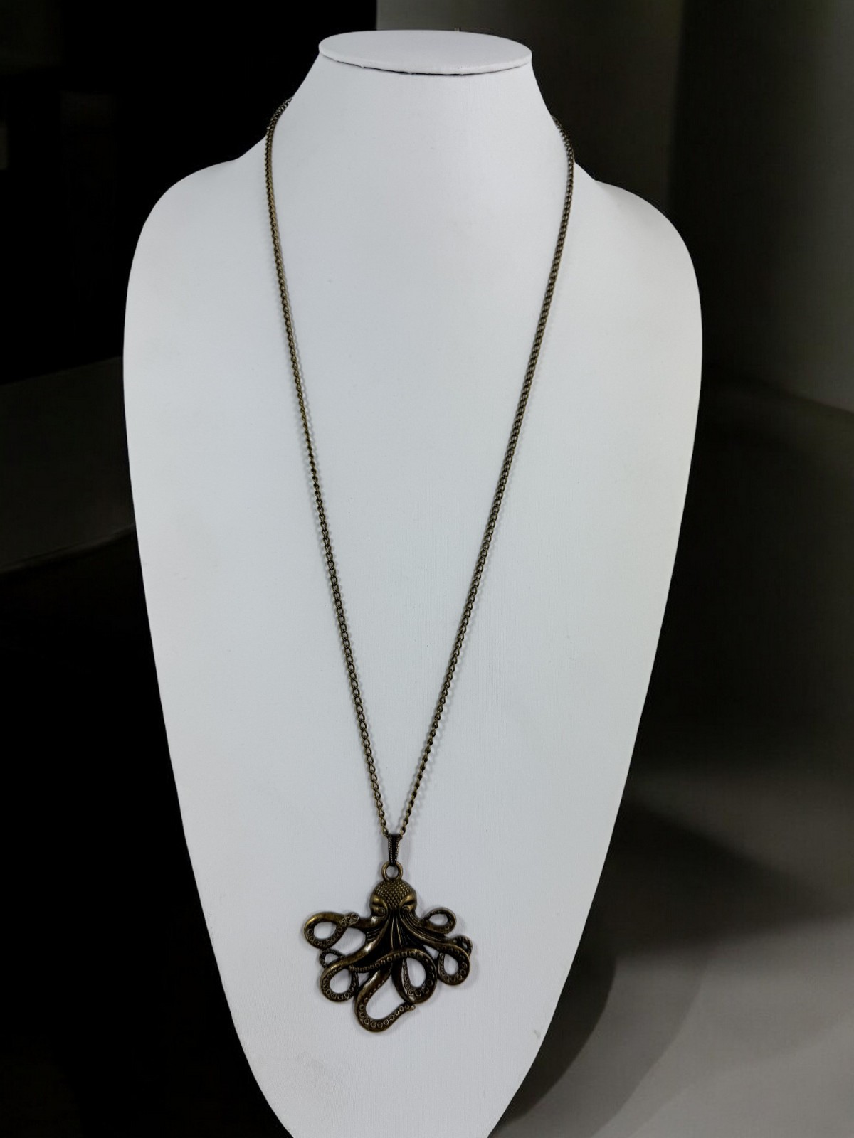 Steampunk Octopus Kraken Necklace – 3D Vintage Gothic Pendant, Pirate Cosplay