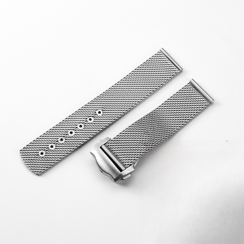 For Omega Seamaster Milanese Mesh Watch Band Stainless Steel Braided Strap 20mm