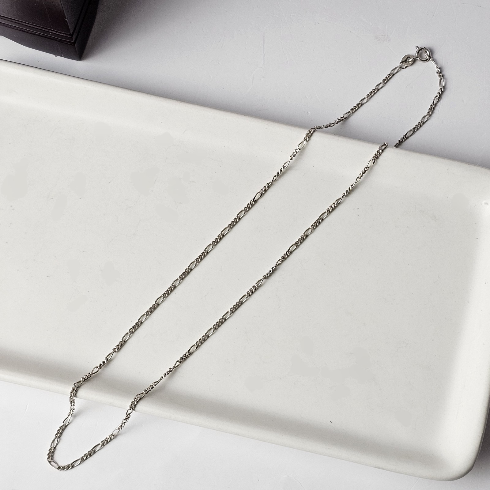 925 Sterling Silver Italy Figaro Chain Necklace 18″ – 3.0 g