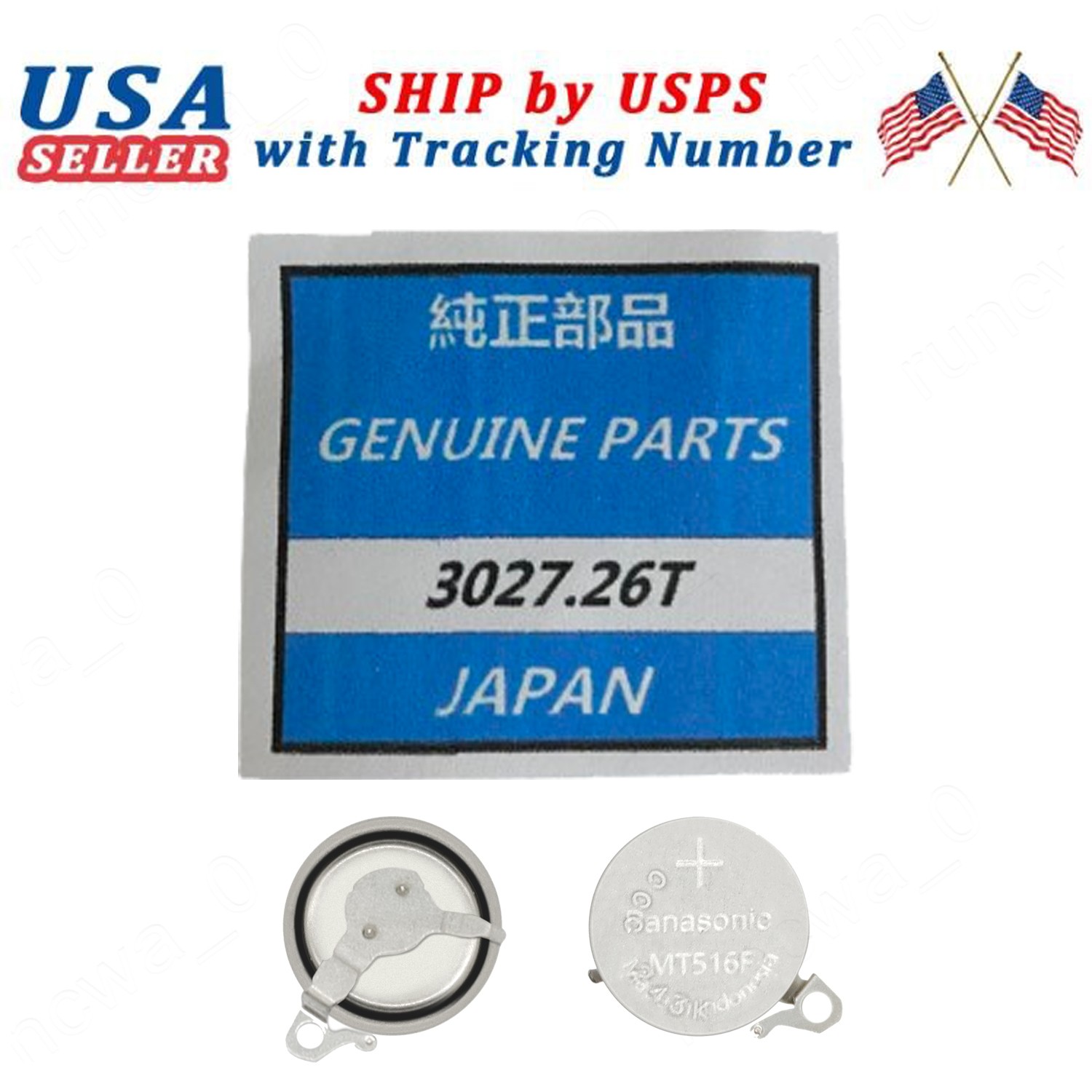 For Seiko Capacitor Solar Watch Battery 3027.26T V110 V114 V115 V116 V117 VS10