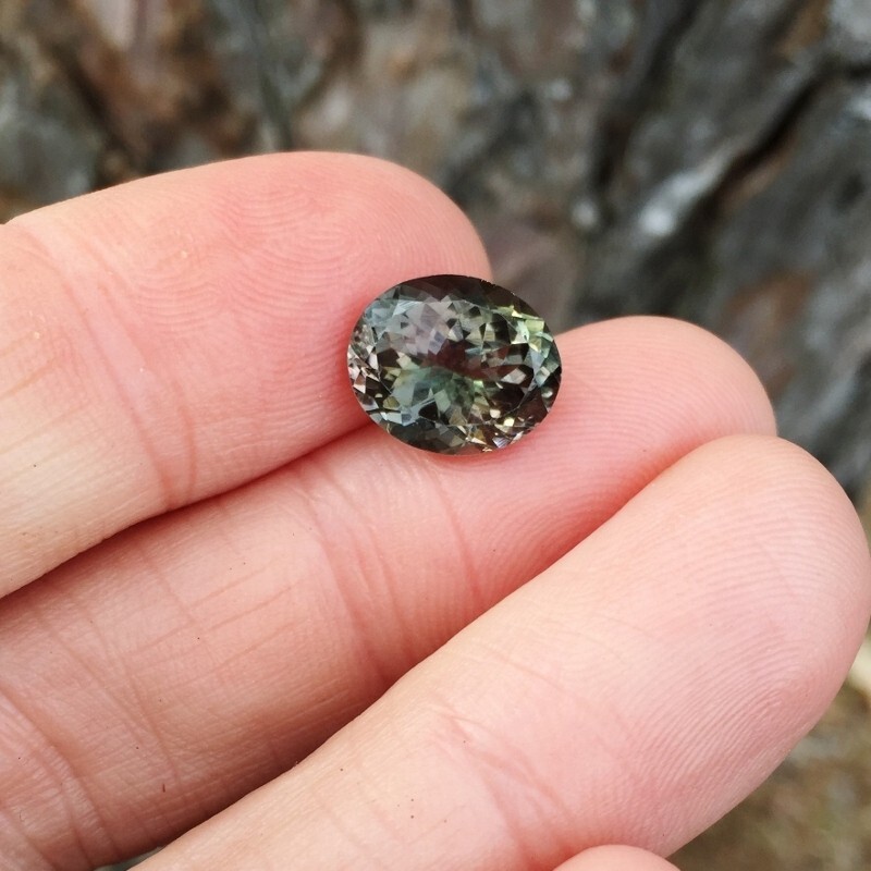 Unusual Collectors Color Natural Brazil Tourmaline 4.60 carats GLI