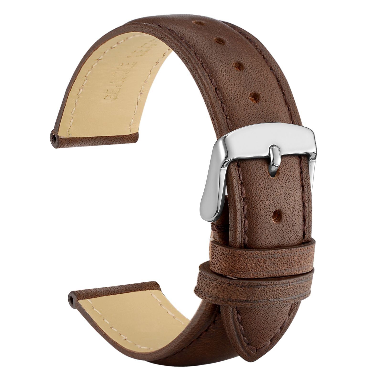 WOCCI Vintage Leather Watch Band 14 15 16 17 18 19 20 21 22 23 24mm Strap