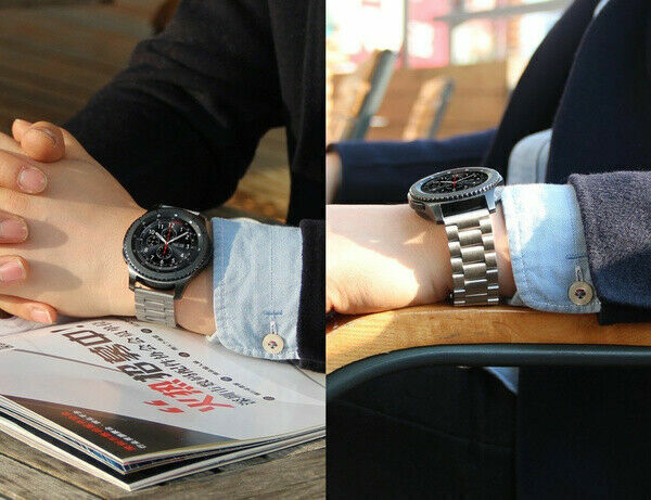 For Samsung Galaxy Watch 5 40/44mm/5 Pro 45mm 4 Classic 42/46mm Metal Band Strap