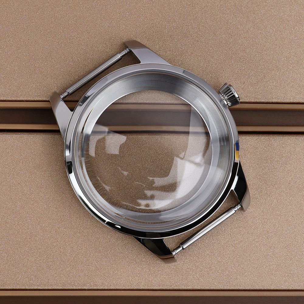 For Seiko NH34 35 36 38 Movement 40.6mm/33mm Silver Watch Cases 316L Stainless