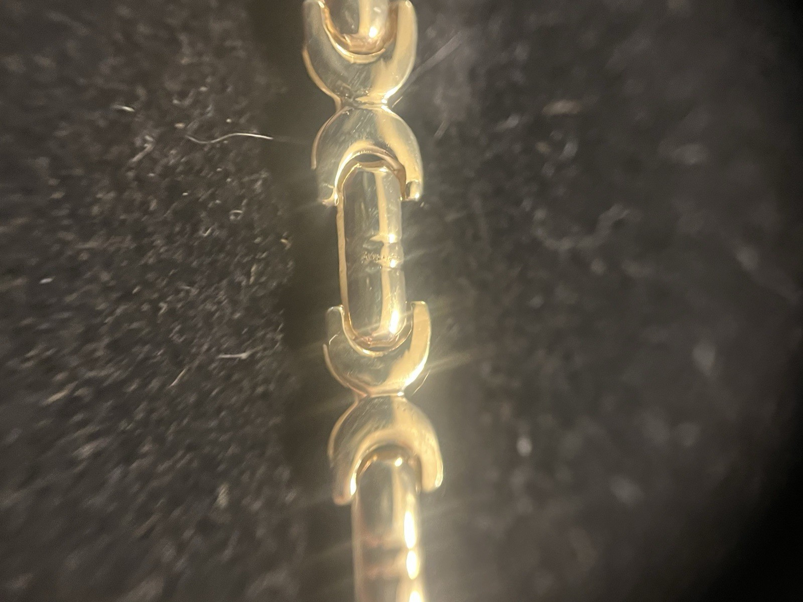14K Solid Yellow Gold Bracelet REVERSIBLE Shiny Brushed Sides 7.25 In 6.24 Grams