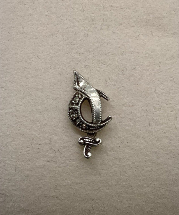 Diamond Shriners Tie Tack Lapel Pin 0.5g