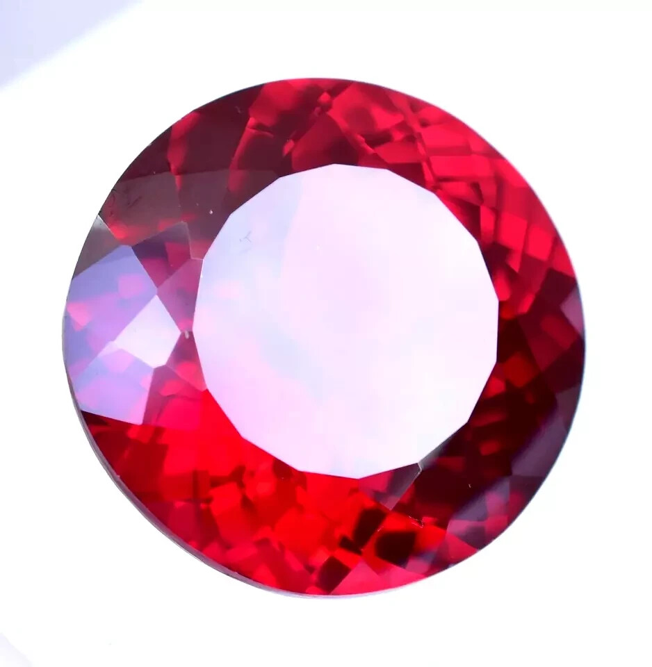 Natural 45.10 Ct Ruby Red Round Shape Certified Loose Gemstone With Free Gift