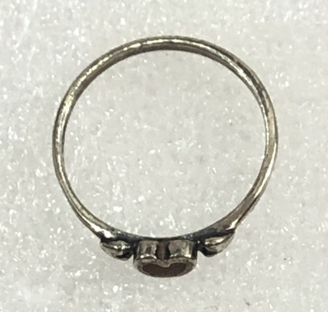 Wheeler Manufacturing Ring Tiny Heart Crushed Turquoise Sterling Silver – Size 6