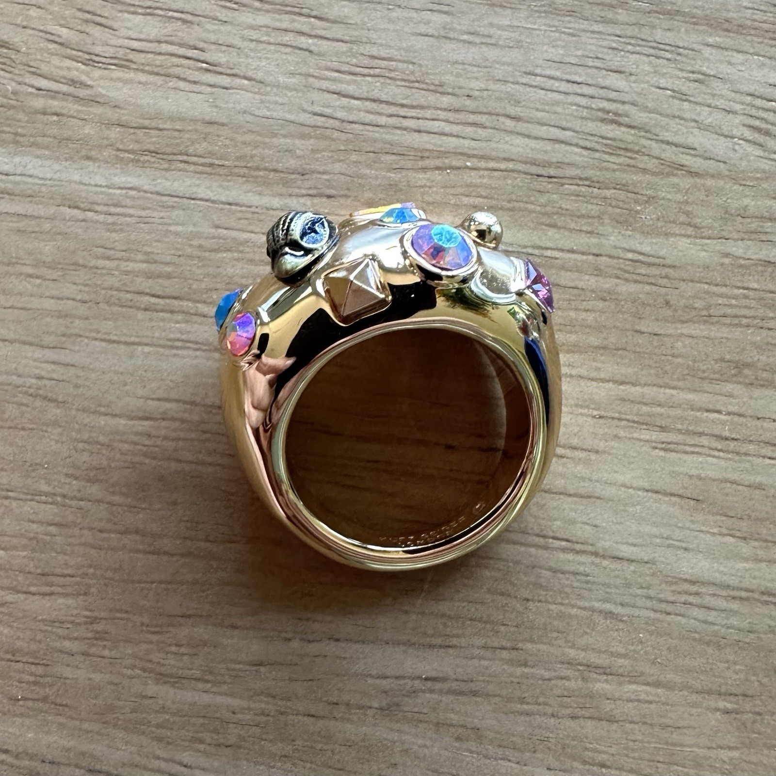 Kurt Geiger London Crystal Dome Cocktail Ring Sz 6.5