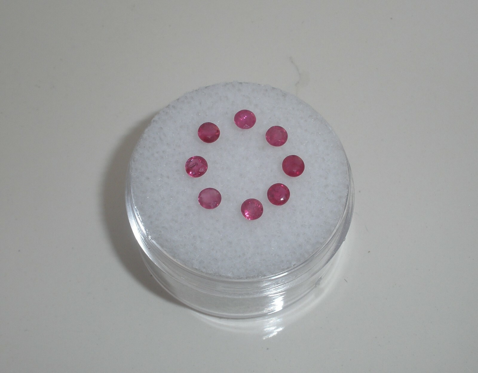 8 Ruby Round Loose Faceted Natural Gems 3mm each