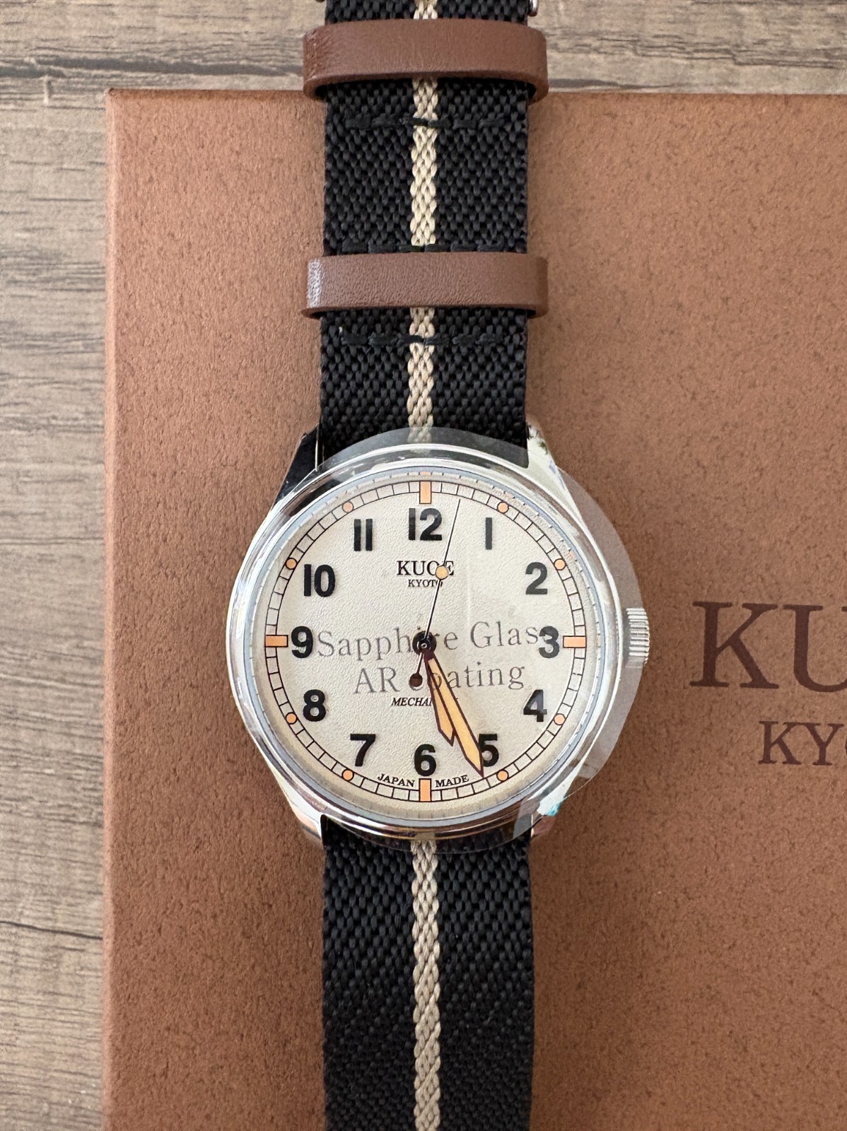 KUOE Kyoto OLD SMITH 90-002L Mechanical Classic Field Watch