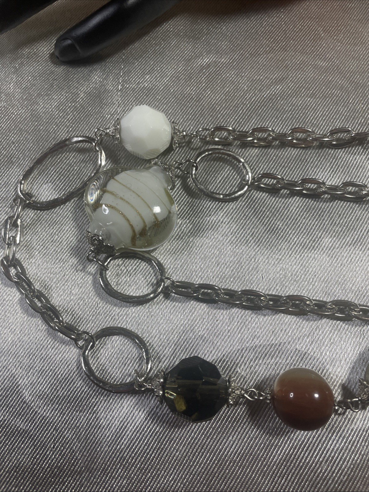 Semi-precious/Glass Jewelry Lot/Beautiful Grouping/All In Great Condition.