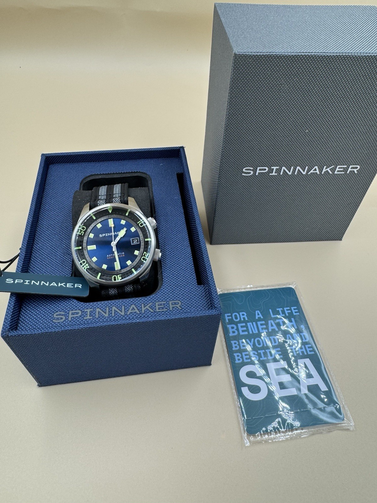 Spinnaker Bradner Stainless Steel Case Blue Dial Men’s Watch SP-5062 Very Good C