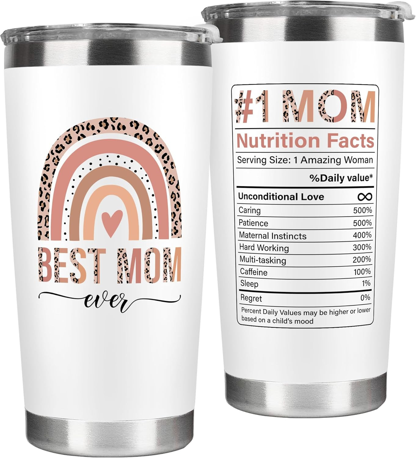 20 oz Stainless Steel Mom Tumbler Gift Vacuum Insulated Travel Cup