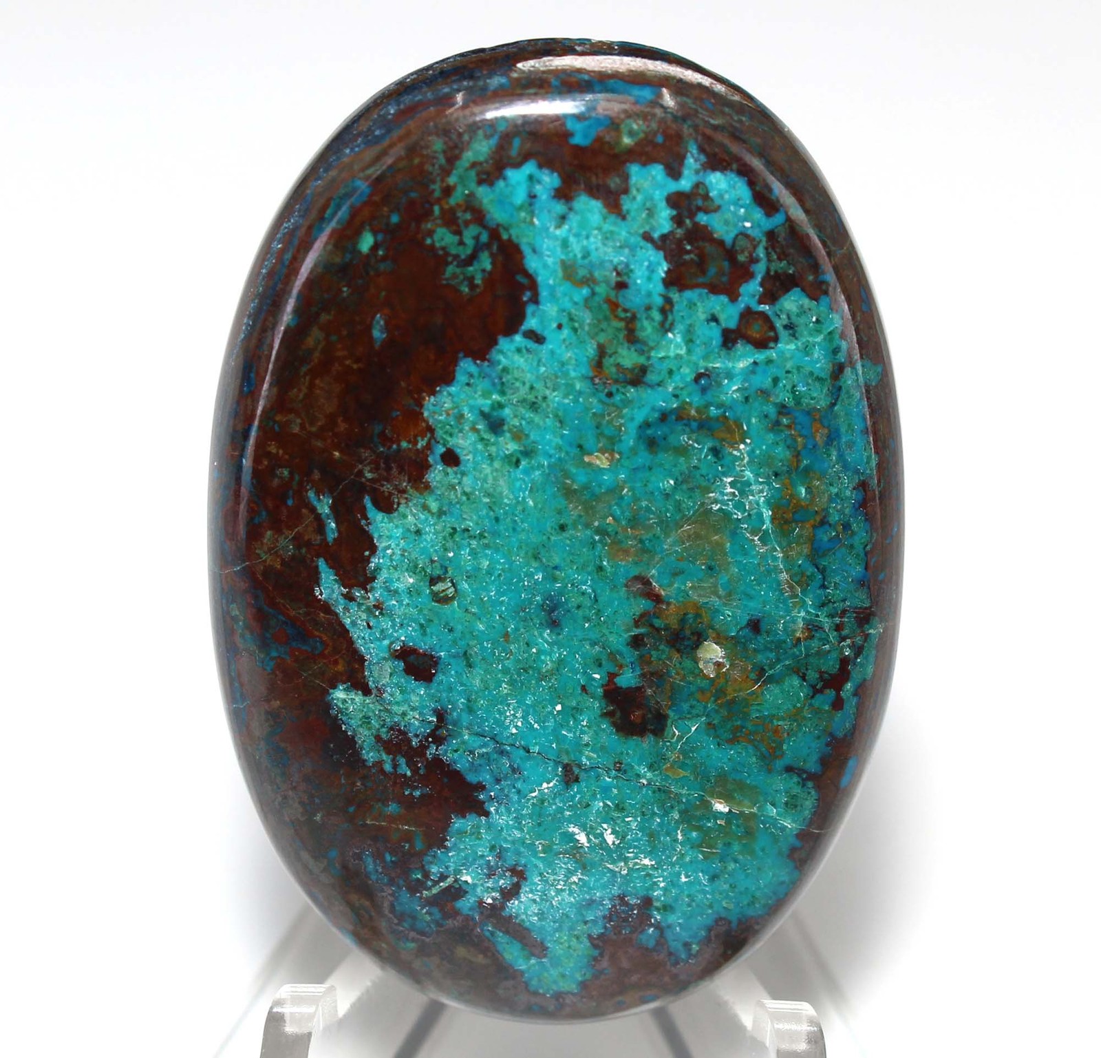 97.70 Ct High Grade Shattuckite Oval Cabochon Loose Gemstone 43x29x6 mm