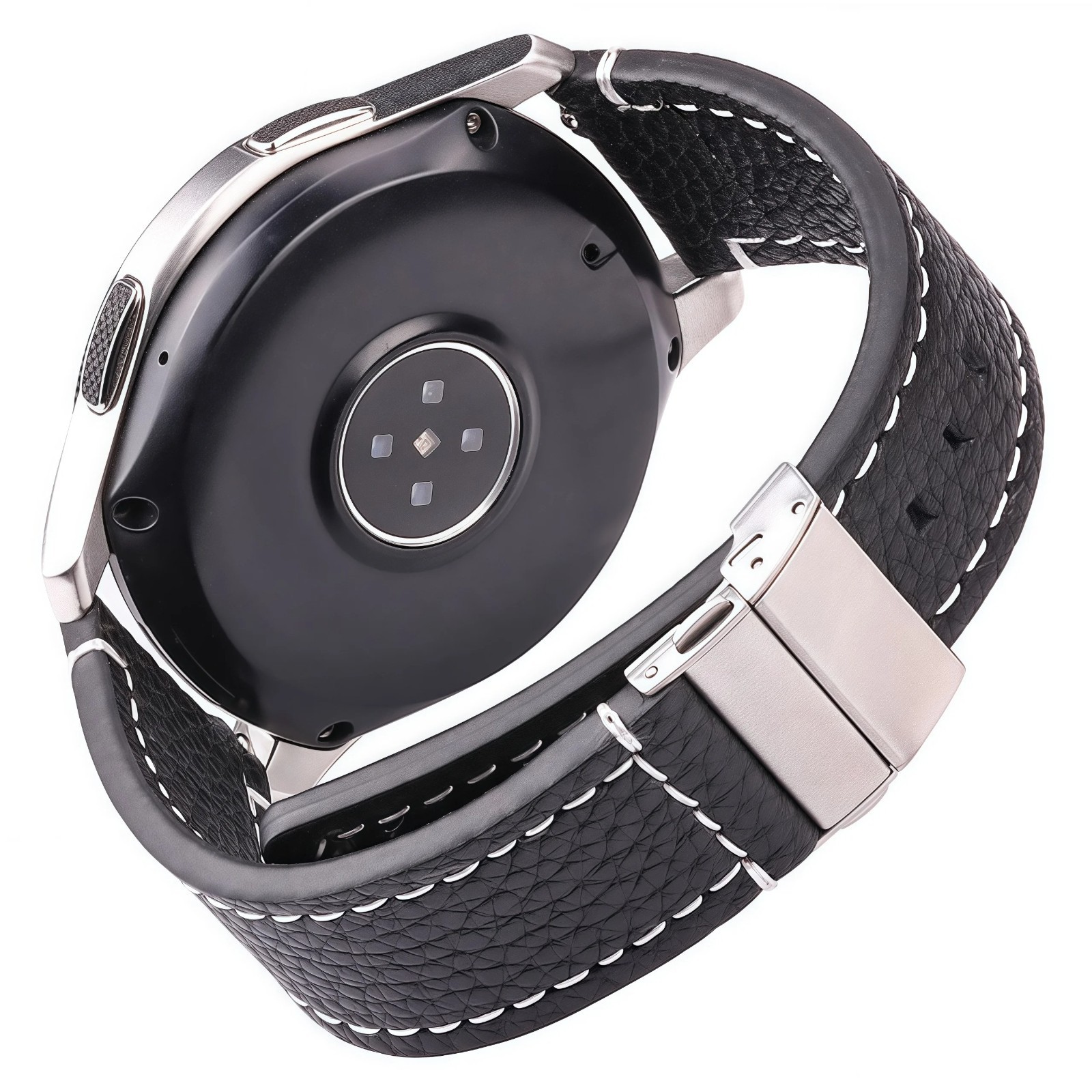 Genuine Leather Watchband Soft Cowhide Watch Strap With Deployment Clasp 18mm 20