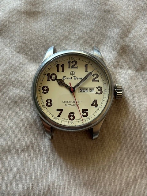 Ernst Benz 44mm ChronoFlite Parchment Dial Watch w/ Box and Manual – LOWER PRICE