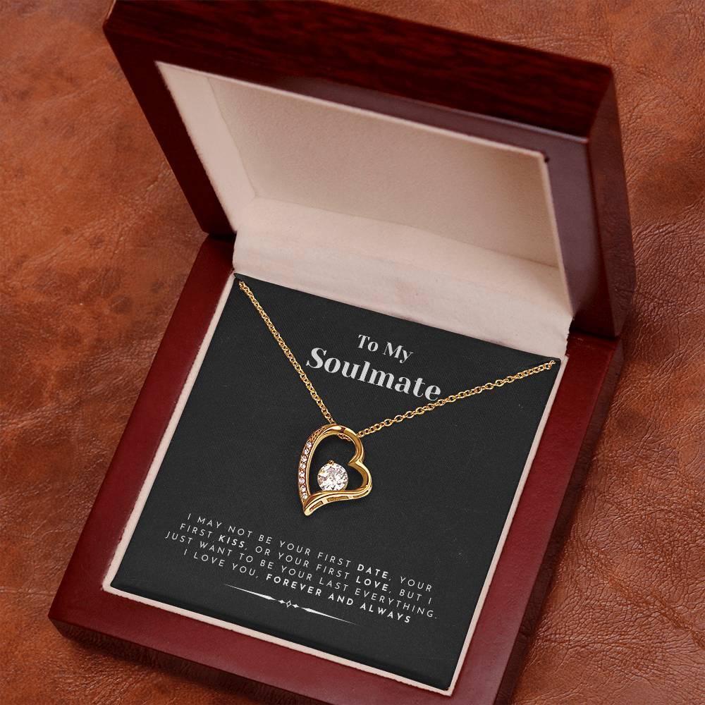 To My Soulmate Pendant Necklace Gift for Women Luxury Wife Girlfriend Jewellery