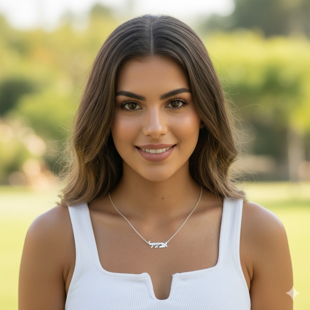 Custom Hebrew Name Necklace 925 Sterling Silver Personalized Jewish Gift for Her
