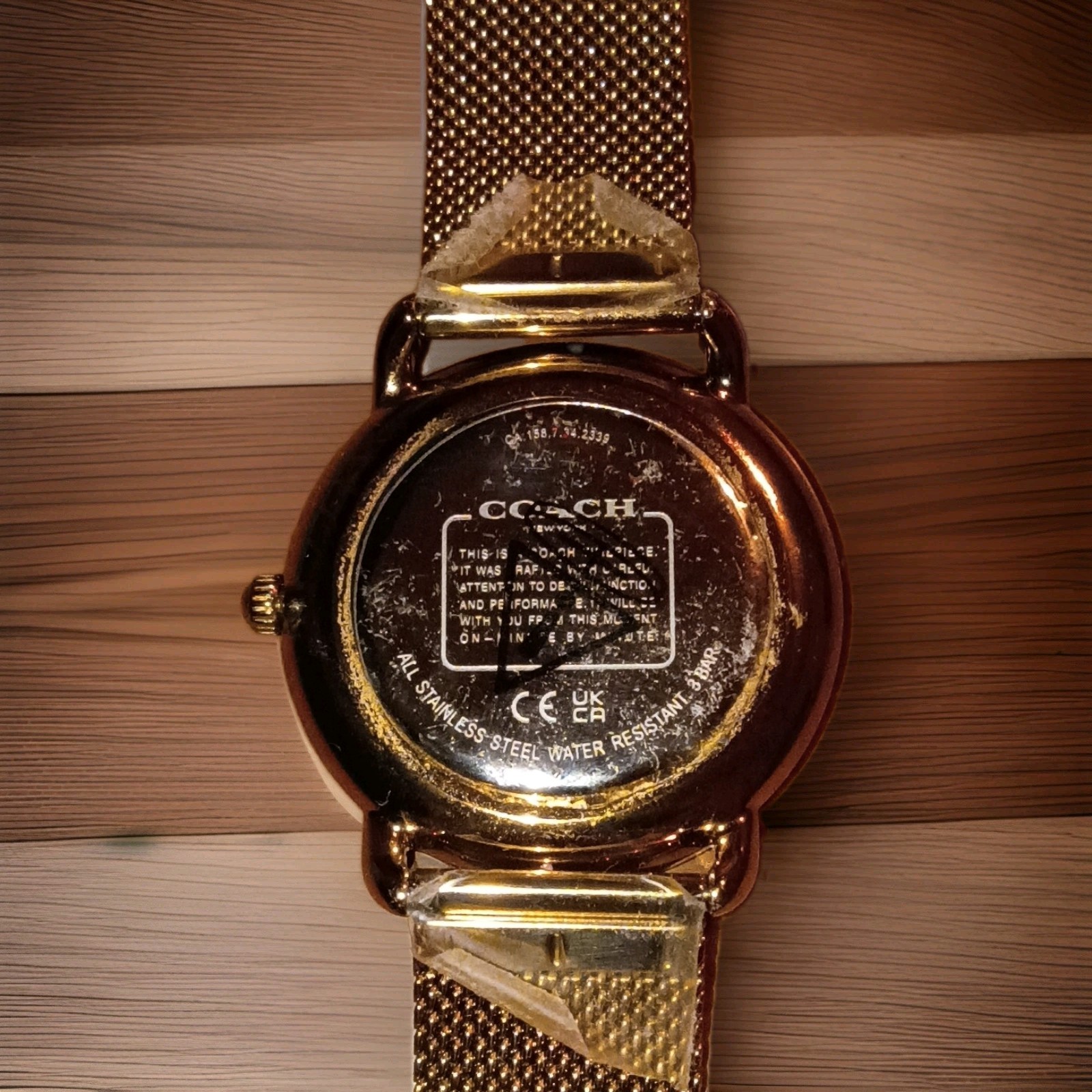 Coach Women’s Elliot Gold Tone Stainless Steel Bracelet Watch
