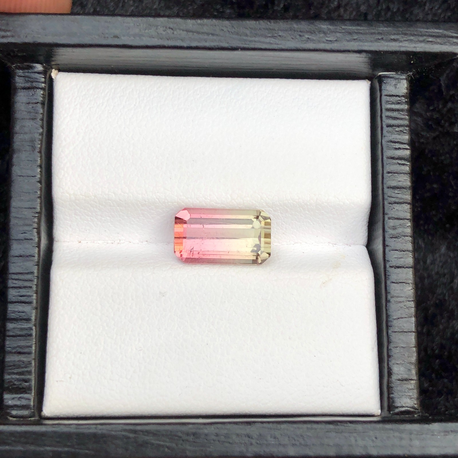2.80 Ct Natural Watermelon Tourmaline Emerald Cut Loose Gemstone