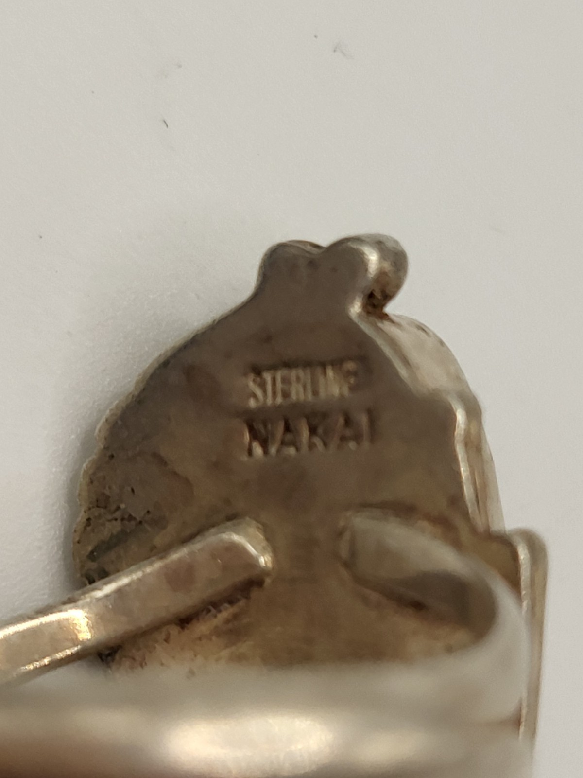 GEORGE NAKAI Navajo Sterling Silver Sugilite Ring Native American Leaf Sz 6 3/4