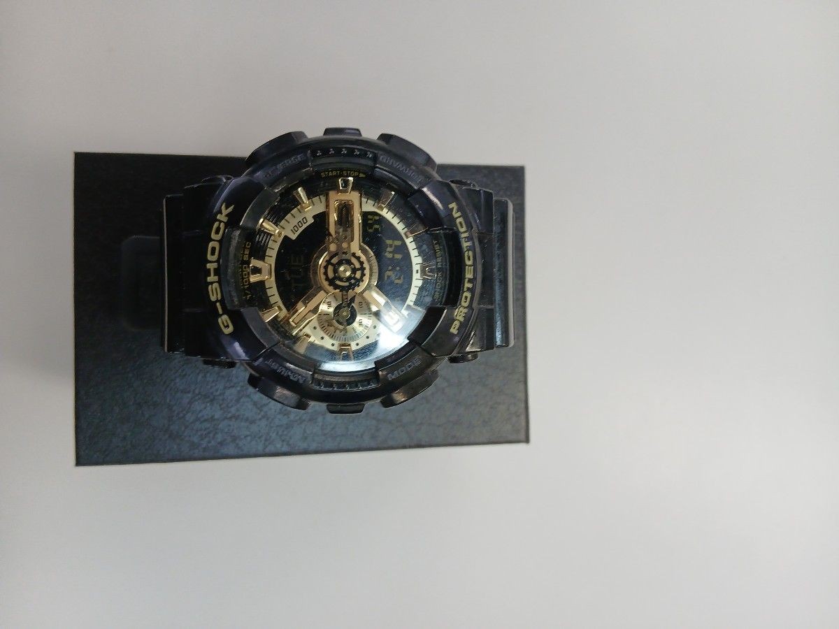 CASIO G SHOCK GA 100 Black x Gold Watch Includes Box and Manual