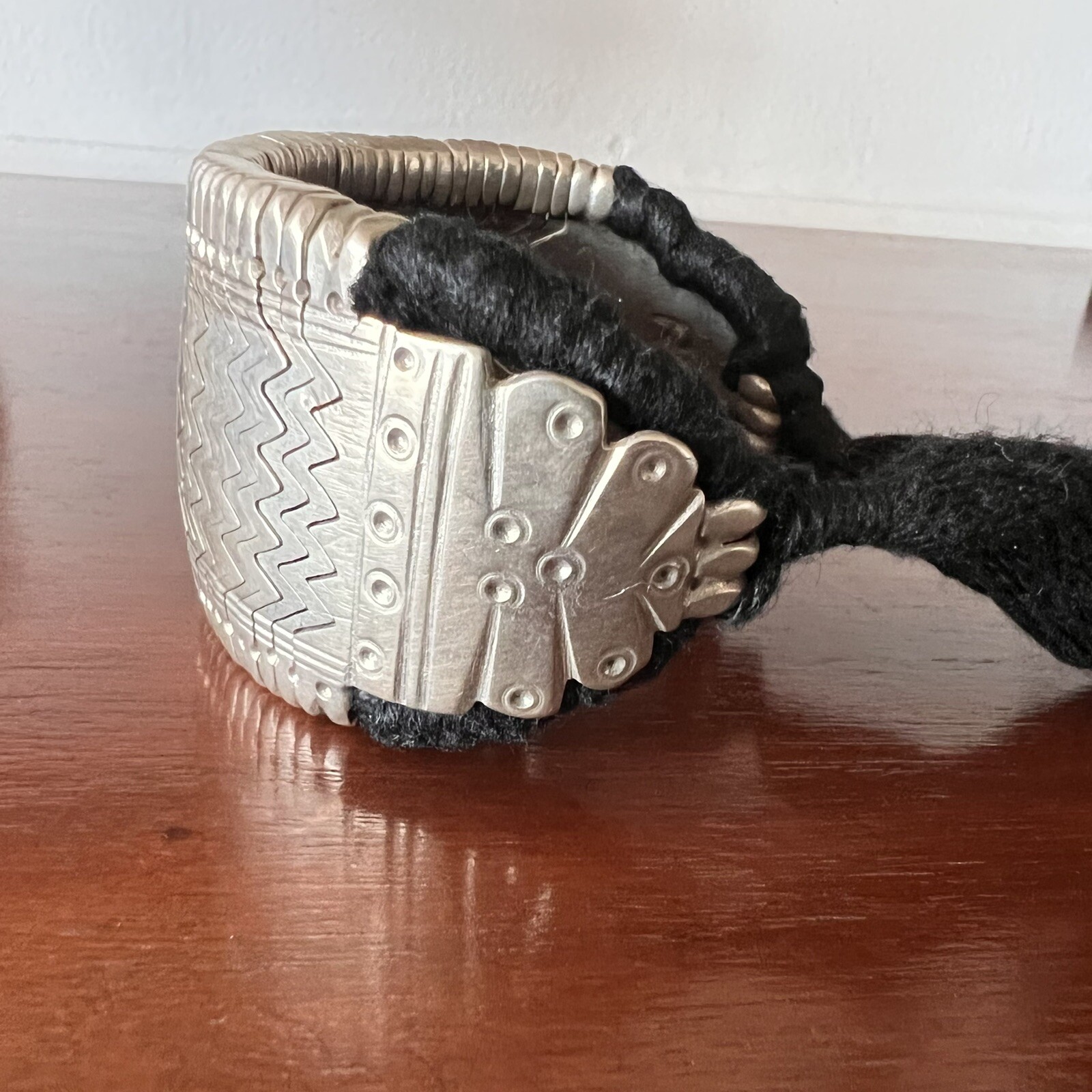 Antique silver bazuband armband bracelet India Boho Festival