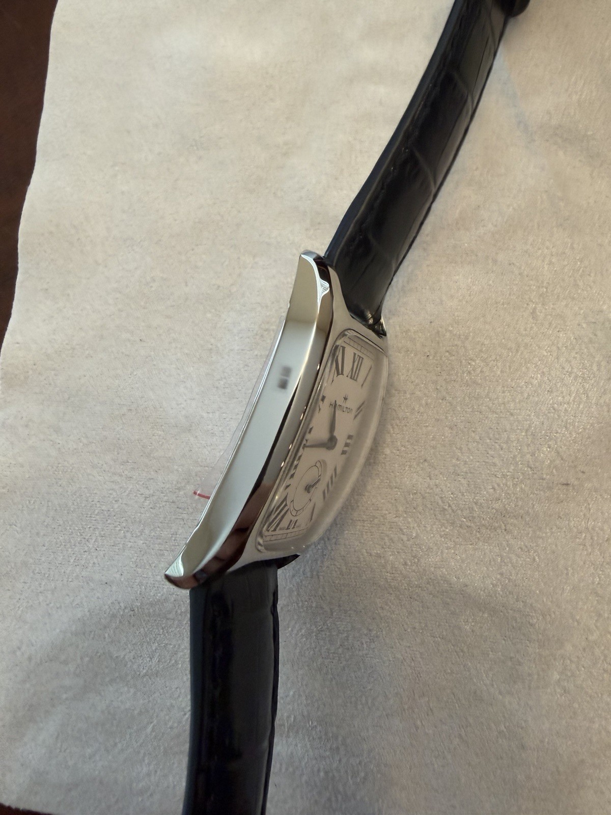 Hamilton American Classic White Women’s Watch with Blue Leather Band – H13421611