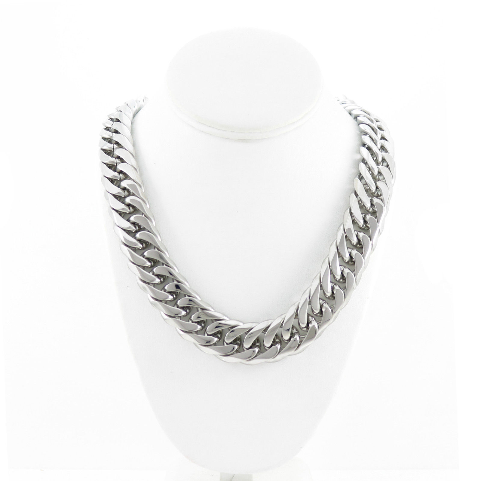 MIAMI CUBAN LINK 21mm SOLID STAINLESS STEEL ANTI-TARNISH 24” THICK HEAVY CHAIN