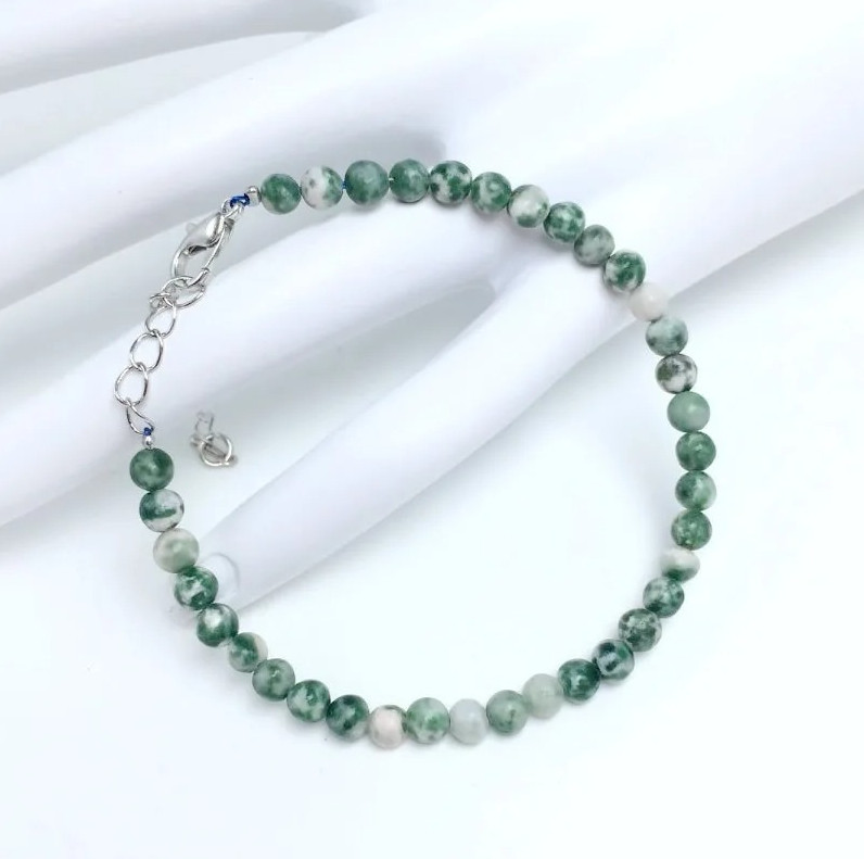 1 pc 4mm Chakra Bead Bracelet Natural Stone Yoga Energy Bangle