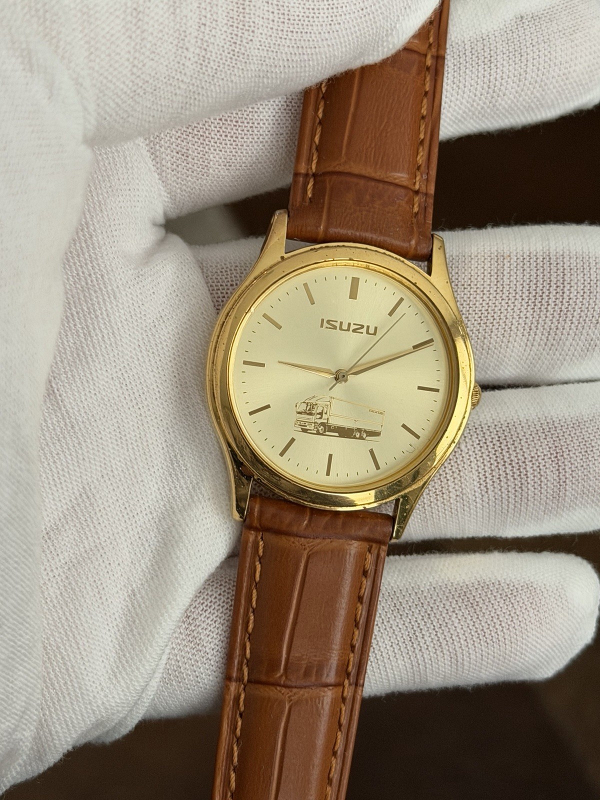Rare Vintage Seiko x Isuzu 6136-6C90 Men’s Classic Quartz Dress Watch JDM 1990s