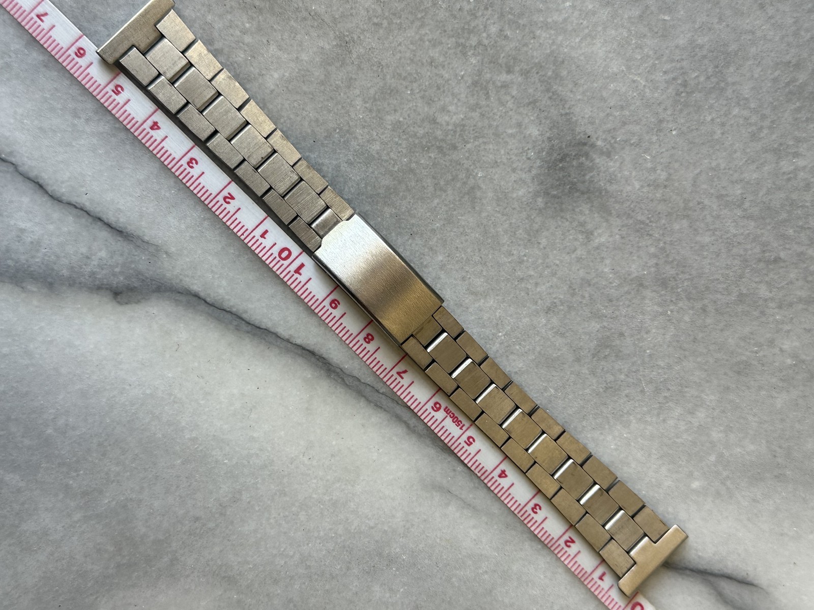 Bracelet de montre vintage en acier inoxydable