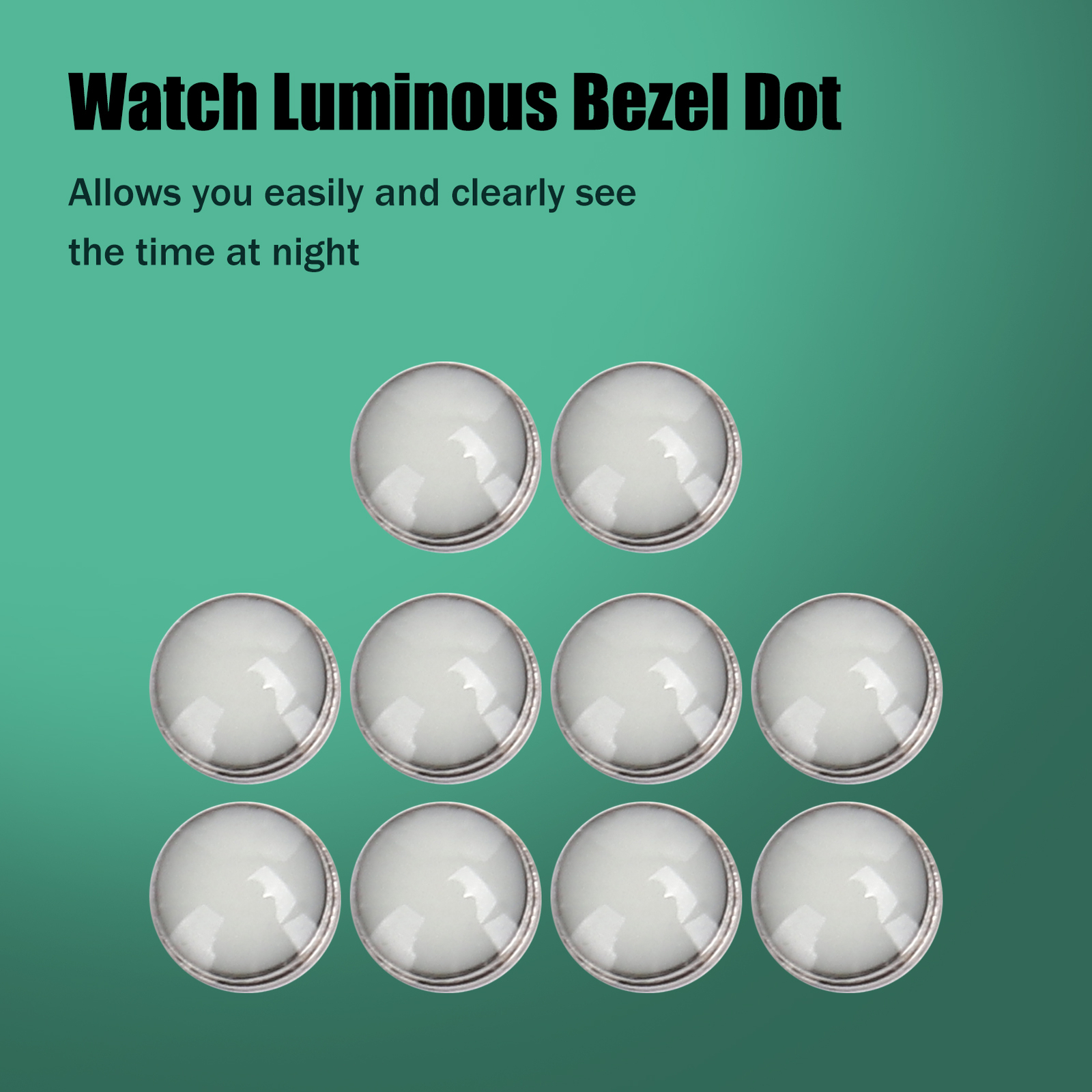 10Pack 2mm Watch Luminous Bezel Dot Pip Dial Night Dot Watch Decoration Parts u