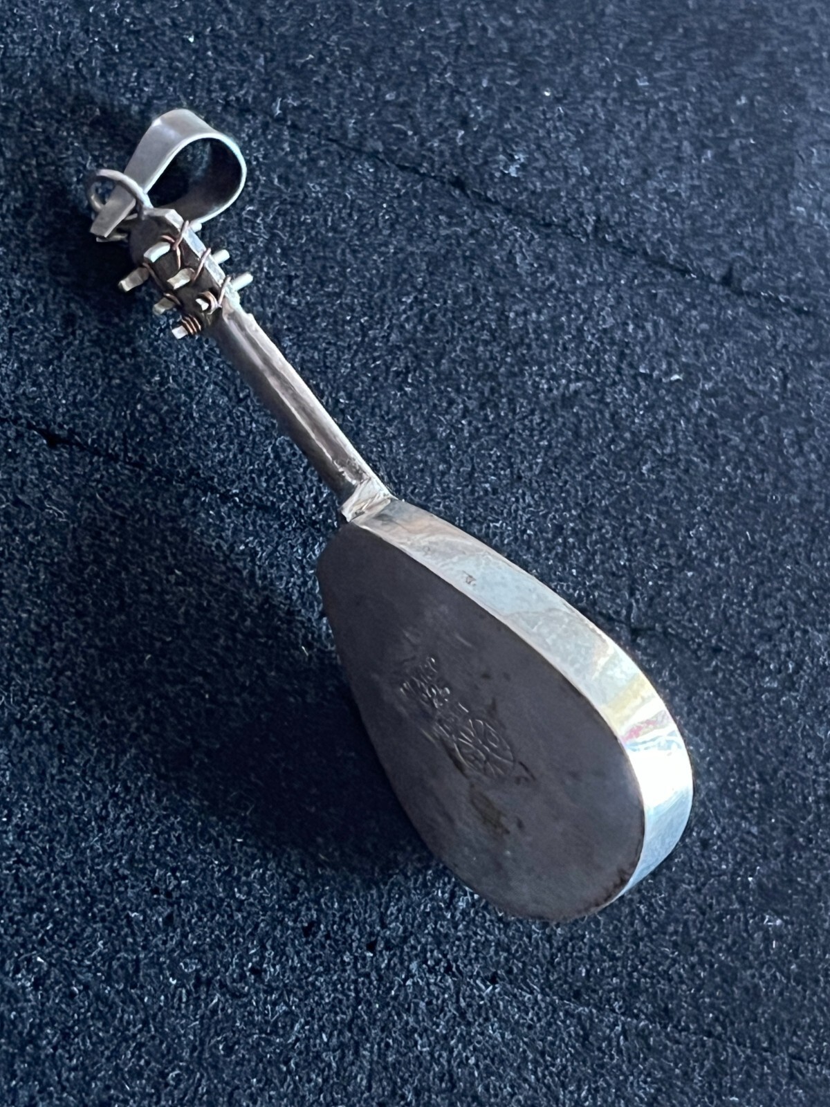 Silver Pendant Mandolin Violin 925 Hallmarked 7cm Music Mexico Silver Pendant