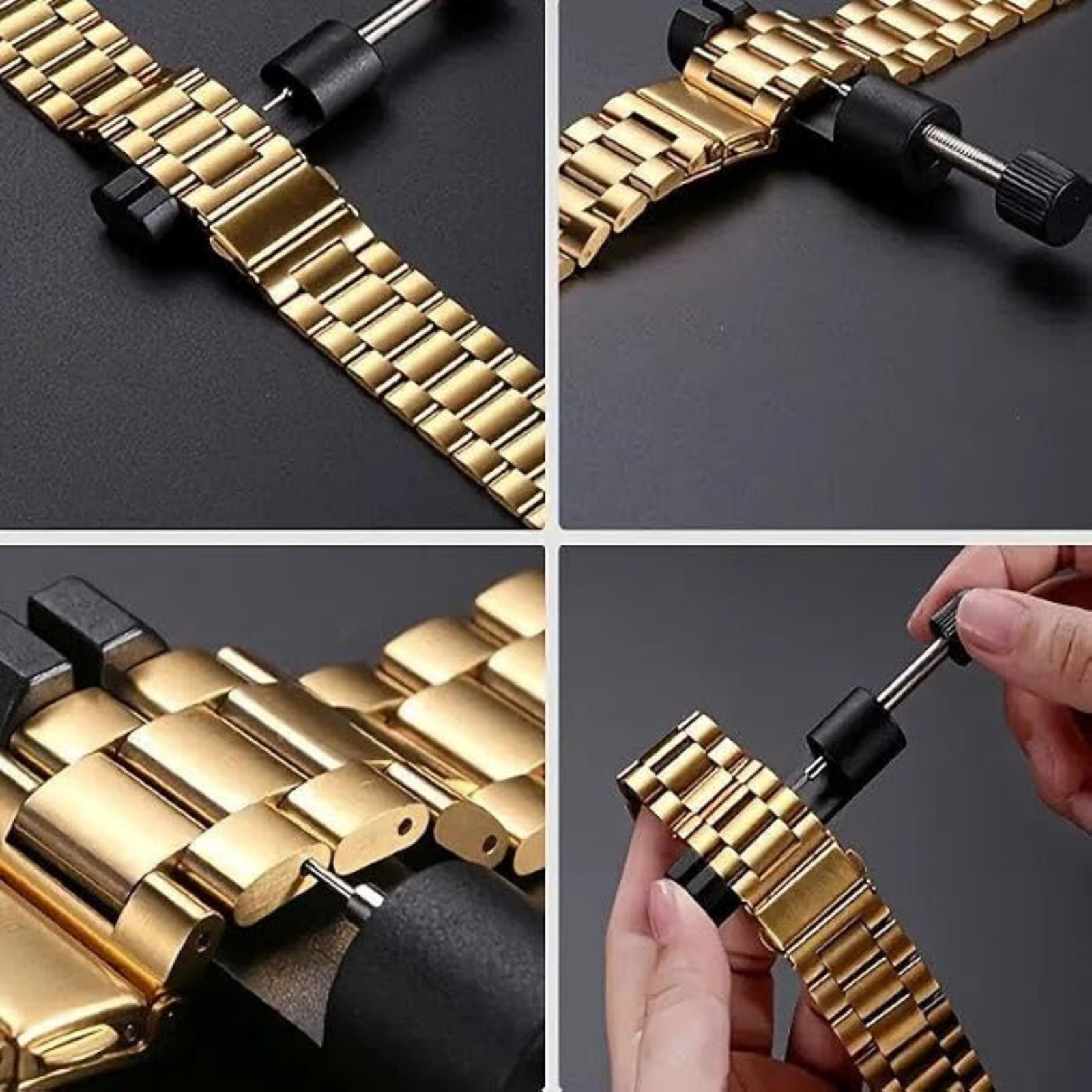 Olytop Watch Link Removal Kit – 2 Pack Tool Set for Easy Strap Adjustment