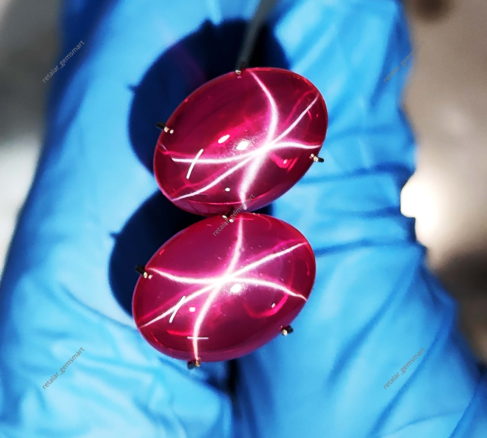 6 Rays NATURAL RED Star Ruby 20 Ct Oval Cabochon CERTIFIED Loose Gemstone