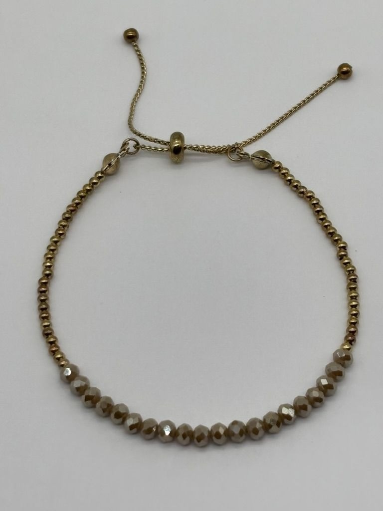Lot of Three Bracelets Shamballa Slider Macrame Bolo-Style Adjustable Not Signed